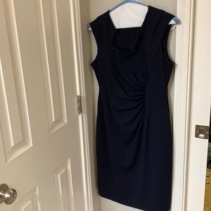 Navy shift dress